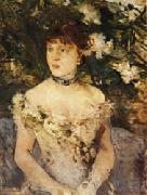 Berthe Morisot Young Woman in Evening Dress USA oil painting artist